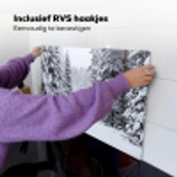 Bos - Winter - Sneeuw - Pad - Natuur Inductie beschemer met haakjes klein -ky-ophangen-nl