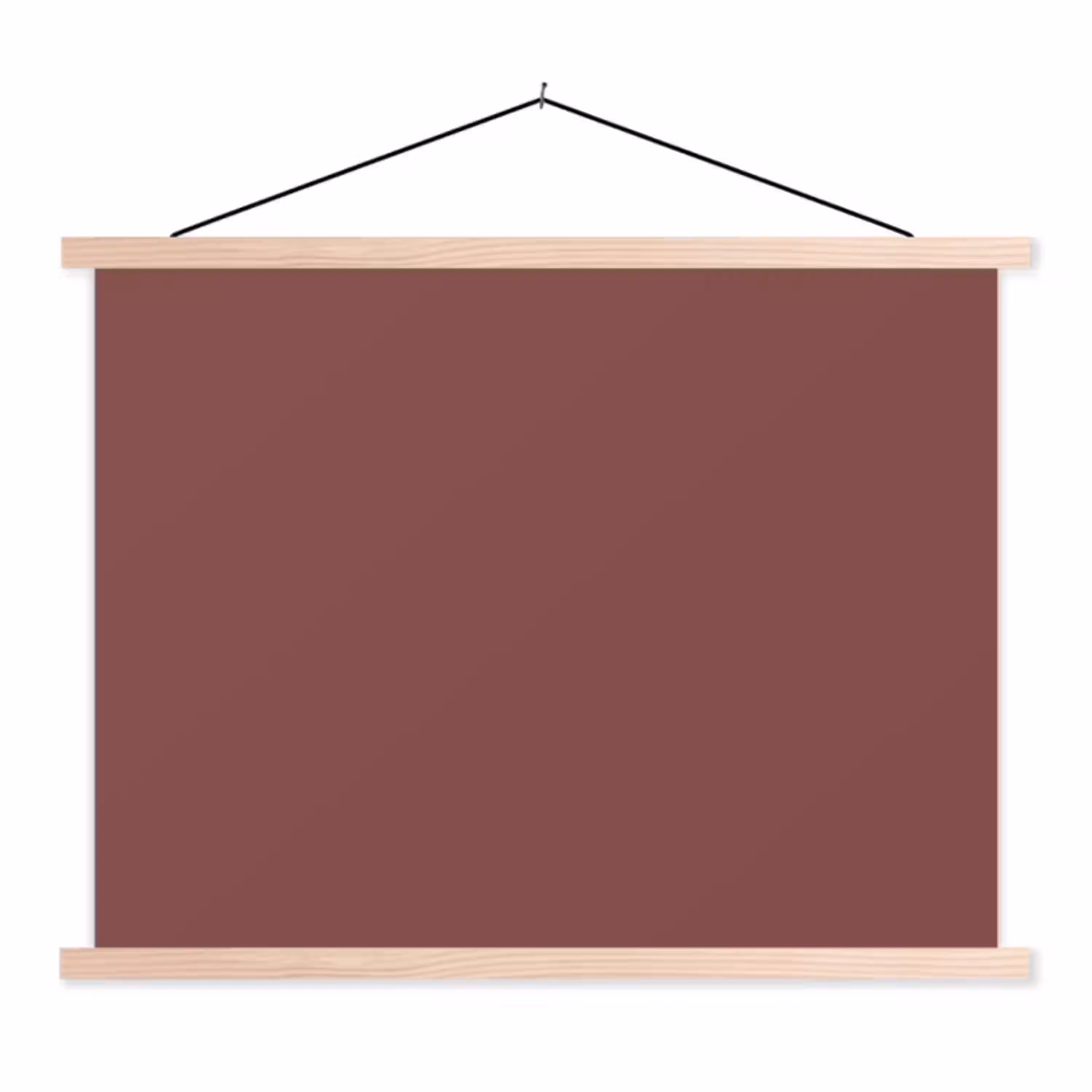 Muted - Raisin - Rood textielposter latten blank klein 122 -3d