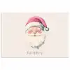 Kerstman - Kerst - Quote - Beige poster papier klein -3d