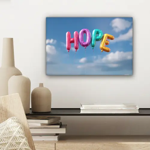 Ballonen - Lucht - Hope canvas 2cm klein -sfeer6