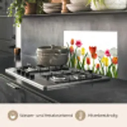 Bloemen - Tulpen - Kleurrijk keuken achterwand spatscherm klein -usp_DE
