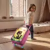Kat - Vlinder - Bloemen Kinderkoffer - Roze klein -sfeer1