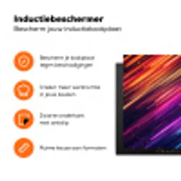 Snelheid - Kosmos - Kleurrijk Inductie beschermer vinyl 3mm klein -zzzzzzz-td-ups