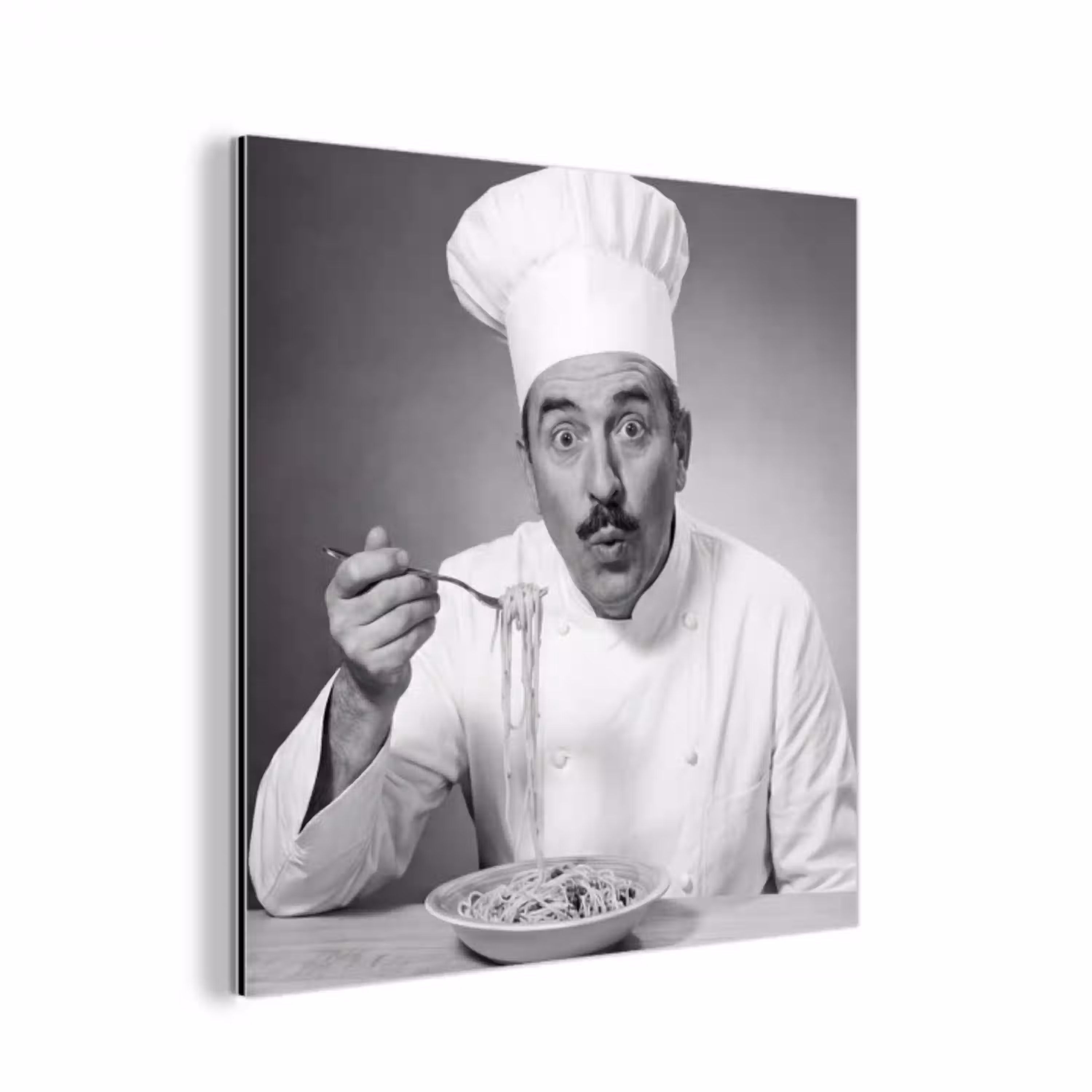 Chef - Spaghetti - Pasta aluminium wit klein -3d