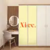 Nice - Oranje - Geel - Minimalistisch deurposter klein -sfeer3