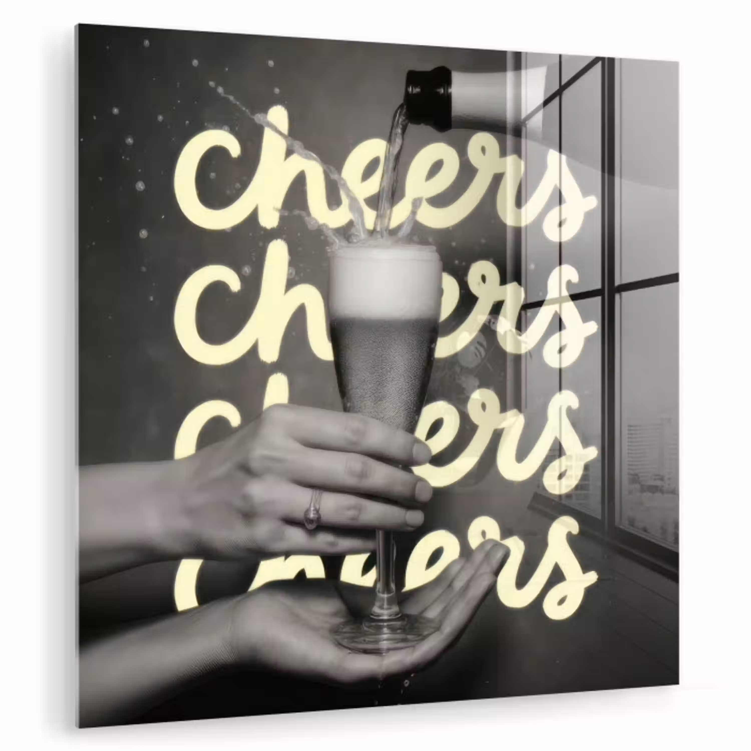 Cheers - Wijn - Zwart - Wit plexiglas 5mm klein -zzzproduct_nieuw