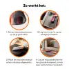 Kleurbanen - Verticaal - Kleurrijk Inductie beschermer vinyl 3mm klein -zzzzzzz-td-werking