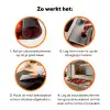 Aardbei - Fruit - Rood Inductie beschermer vinyl 3mm klein -zzzzzzz-td-werking