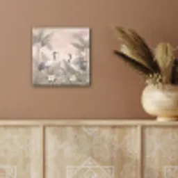 Kraanvogels - Natuur - Roze aluminium wit klein -sfeer4