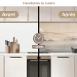 Japans - Landschap - Beige keuken achterwand 2 middel -voor-na2_FR