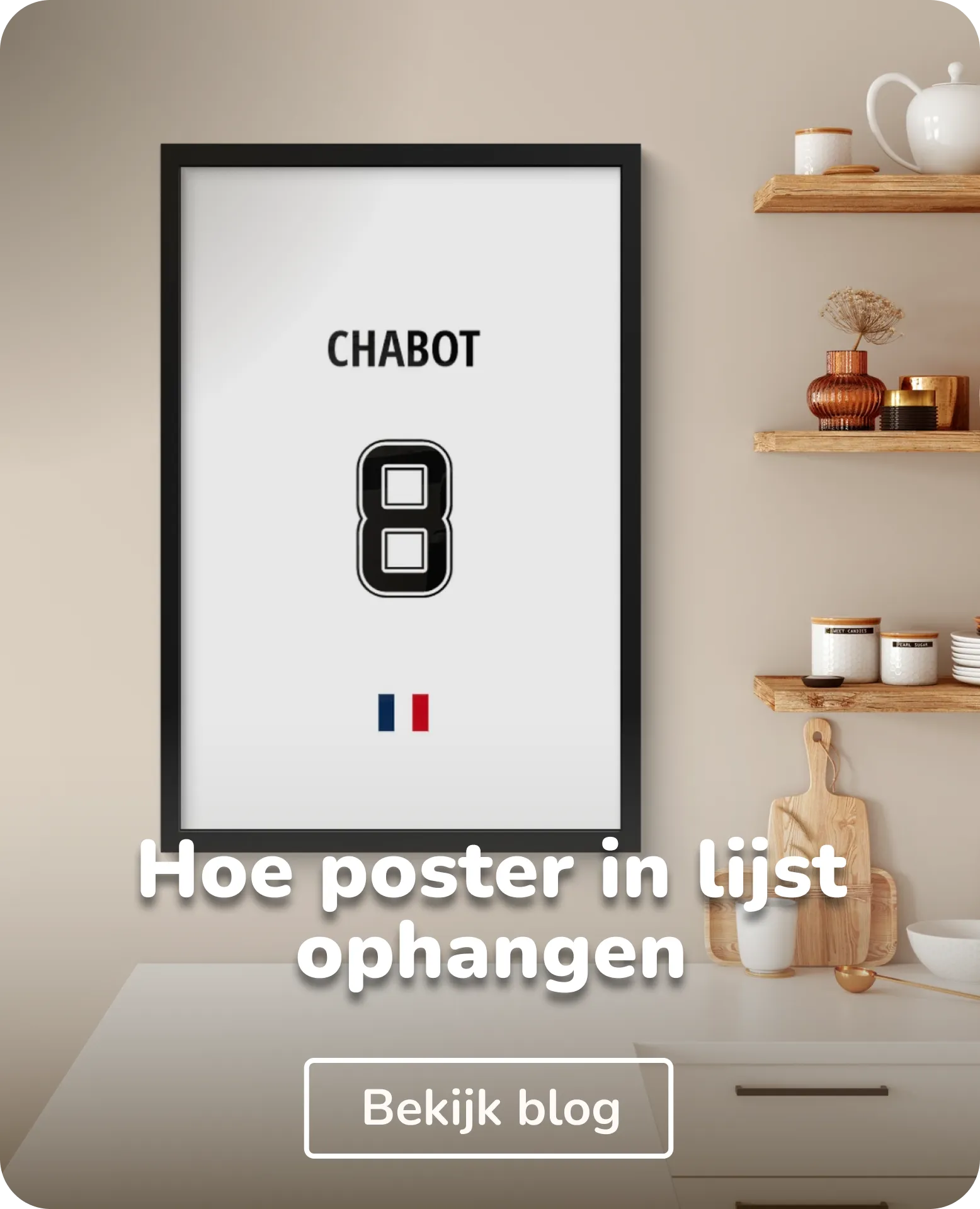 Hoe poster in lijst ophangen