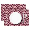 Zebra - Motief - Bordeaux - Rood Placemat vinyl groot 368 -zzsfeer2_Kitchenyeah-website