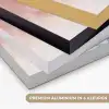 Abstract - Pastel kleuren - Goud - Modern - Aesthetic Textielframe zwart klein -USP_kleurenNL