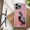 Duif - Envelop - Roze - Close up Hoesje iPhone 16 Pro Max met koord klein -sfeer4
