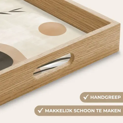Japandi - Landschap - Beige Dienblad Rechthoek middel -USP_HandgreepNL