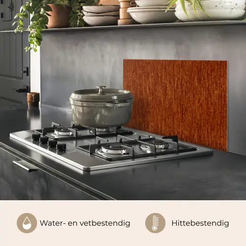 Rood - Bruin - Metaal - Roest keuken achterwand spatscherm klein 900 -usp_NL