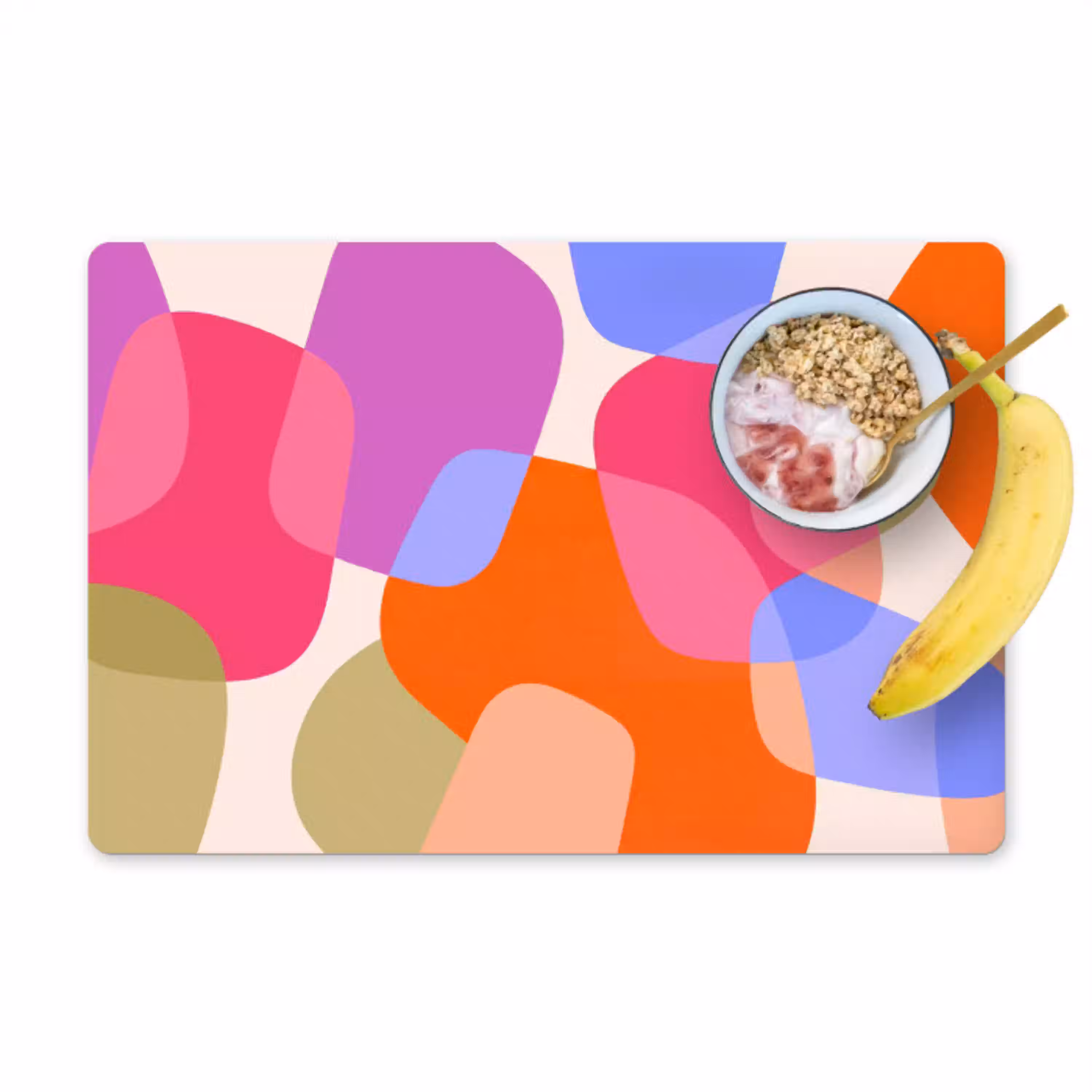Abstract - Vormen - Modern - Kleurrijk Placemat vinyl groot -zzzproduct_Kitchenyeah-website