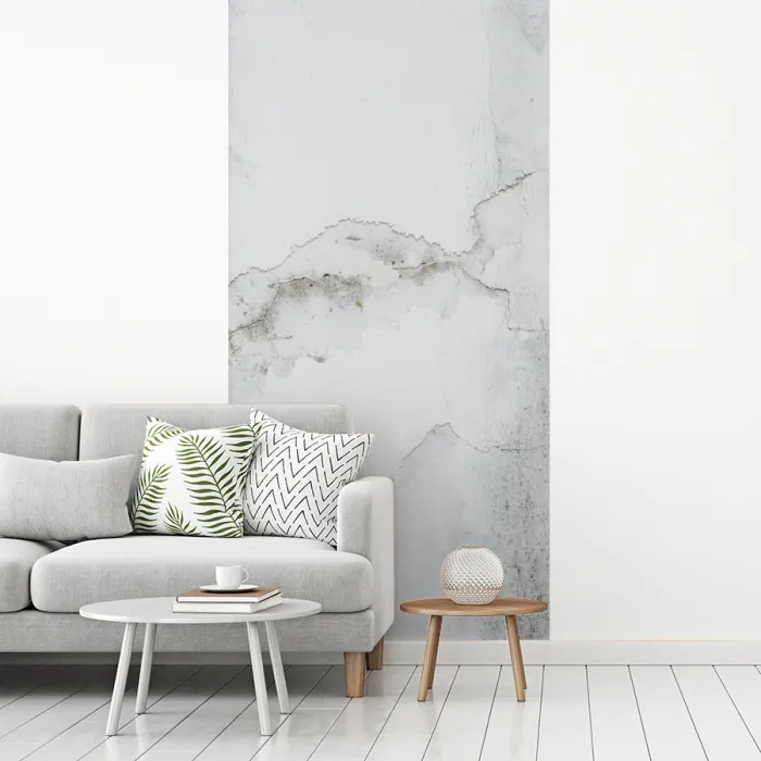 Beton - Grijs - Wit fotobehang vinyl groot -woonkamer
