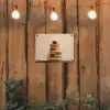 Boeken - Toren - Koffie - Beige tuinposter los doek klein -sfeer1