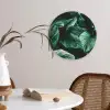 Jungle - Bladeren - Tropisch - Planten - Natuur Wandcirkel kunststof plaat 5mm dik klein -sfeer4