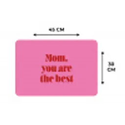 Moeder - Boodschap -Roze Placemat vinyl groot -specs