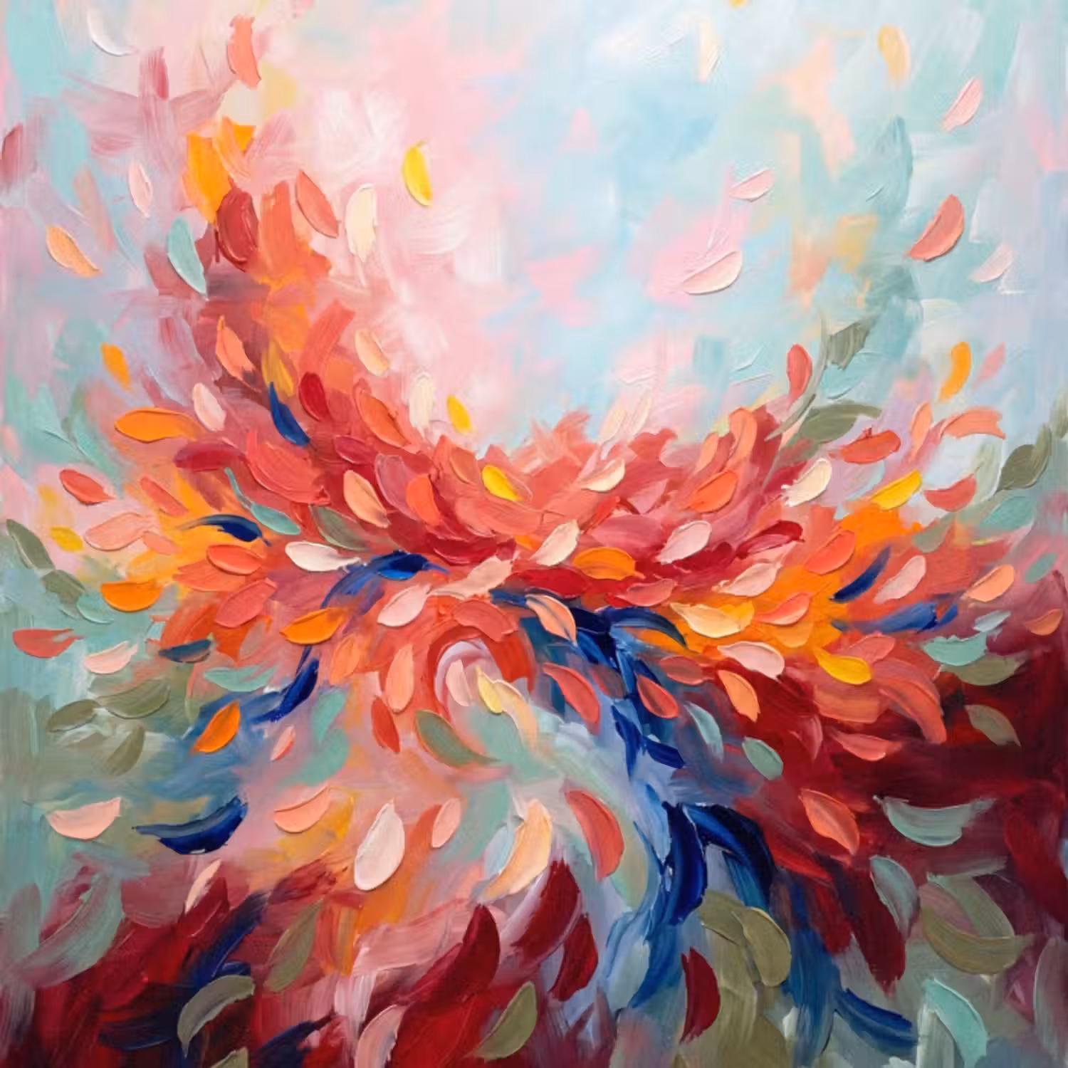 Behang - Bloemen - Abstract - Kunst - Modern