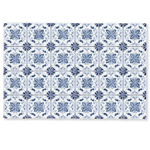 Patroon - Tegel - Blauw Deurmat klein 898 -zkaufland3d