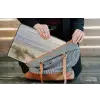 Zandstrand - Bewolkt - Duinen laptophoes neopreen klein -tas