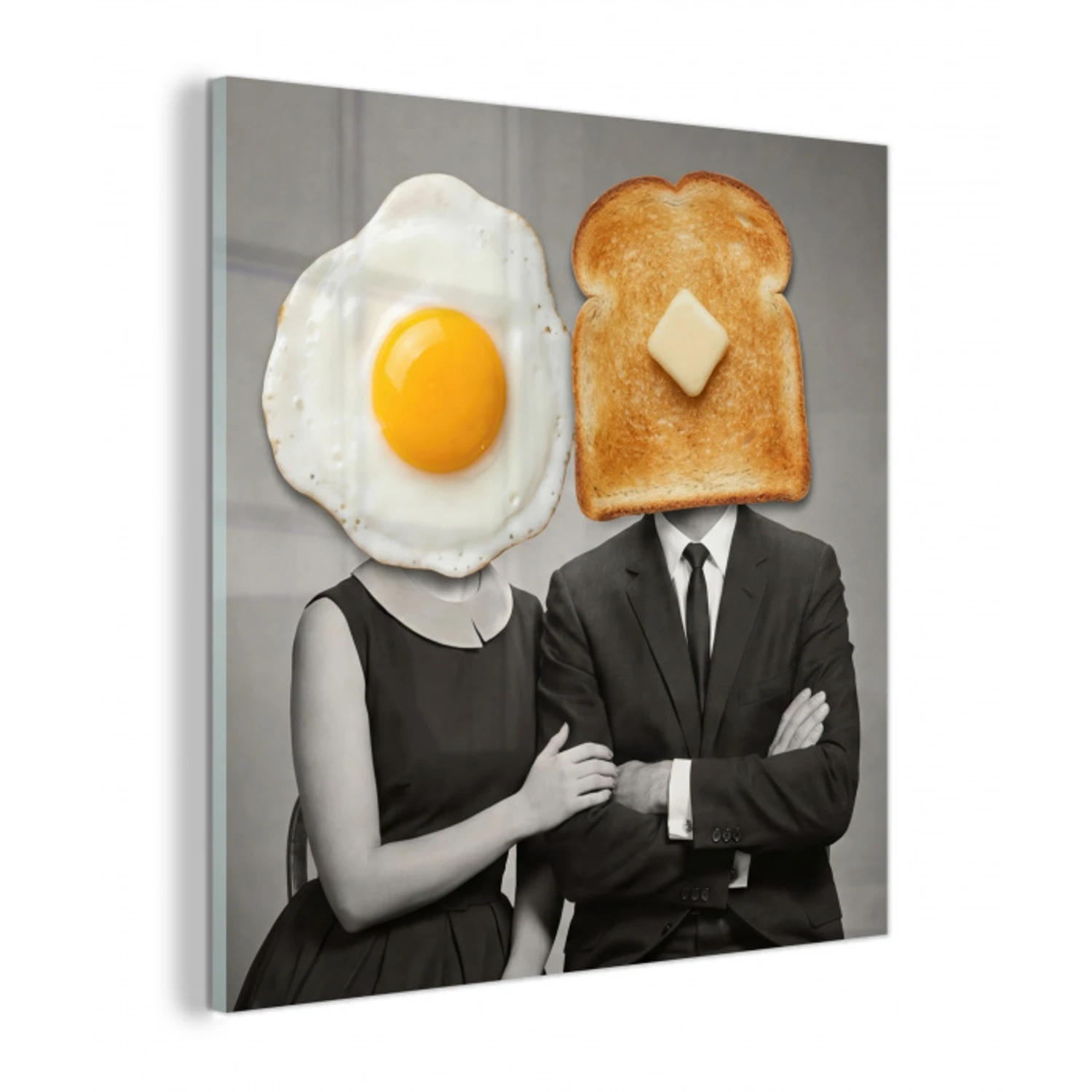 Ontbijt - Koppel - Ei - Brood plexiglas 5mm klein -z3d