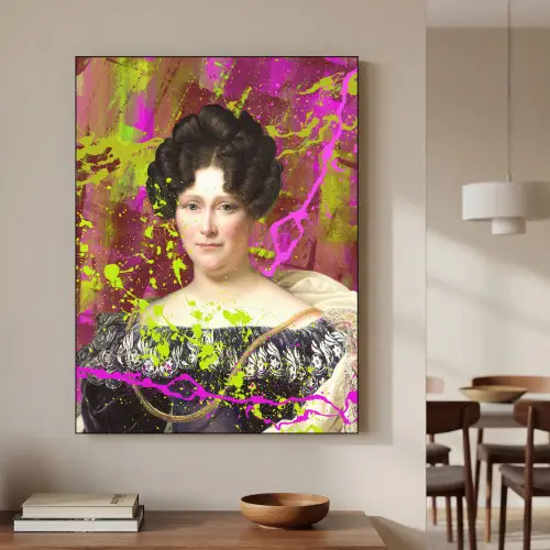 Johanna Henriette Engelen - Dubois Drahonet - Neon Textielframe zwart klein -sfeer2