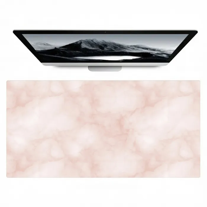 Roze - Marmer - Crème Muismat XXL klein 681 -zzz3d