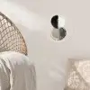 Cirkels - Strepen - Minimalistisch - Zwart Wandcirkel behangsticker klein -sfeer4