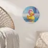 Creatief - Badeend - Kleurrijk Akoestische PET Vilt - Rond klein -sfeer4