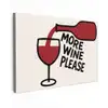 Wijnfles - Quote - Rood - Glas canvas 2cm klein -z3d