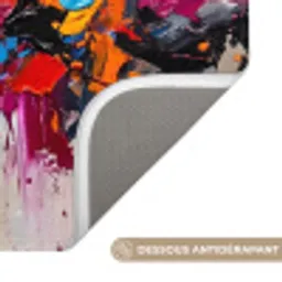 Abstract - Schilderij - Kleurrijk - Dynamisch Badmat klein -USP_AntislipFR