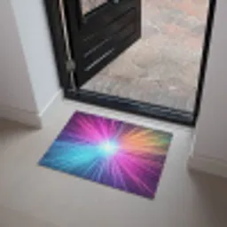 Abstract - Light - Burst - Modern - Colorful Deurmat klein -sfeer5