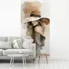 Mysterieus - Vrouw - Sepia fotobehang vinyl groot -woonkamer