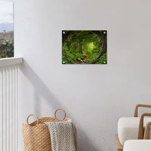 Jungle - Groen - Natuur - Tropisch - Planten tuinposter los doek klein -sfeer8