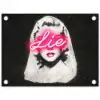 Neon - Letters - Vintage - Vrouw tuinposter los doek klein -3d