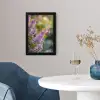 Sierlijke - Vlinder - Paarse - Bloemen fotolijst zwart zonder passe partout klein -sfeer4