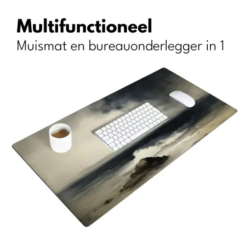 Zee - Rotsen - Storm Muismat XXL klein -sfeer4