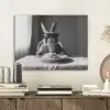 Konijn - Bunny - Zonnebril - Tafelkleed - Pasta - Schattig PET vilt klein -sfeer1