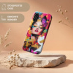 Vrouw - Abstract - Kleurrijk Toughcase MagSafe Apple iPhone 17 klein -USP_RandenV_DE