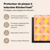 Kleurrijk - Ruitpatroon - Bladvormen Inductie beschermer vinyl 3mm middel 274 -usfeer2_FR