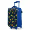 Bliksemsnelle raptors Kinderkoffer - Blauw klein -productfoto_schuin