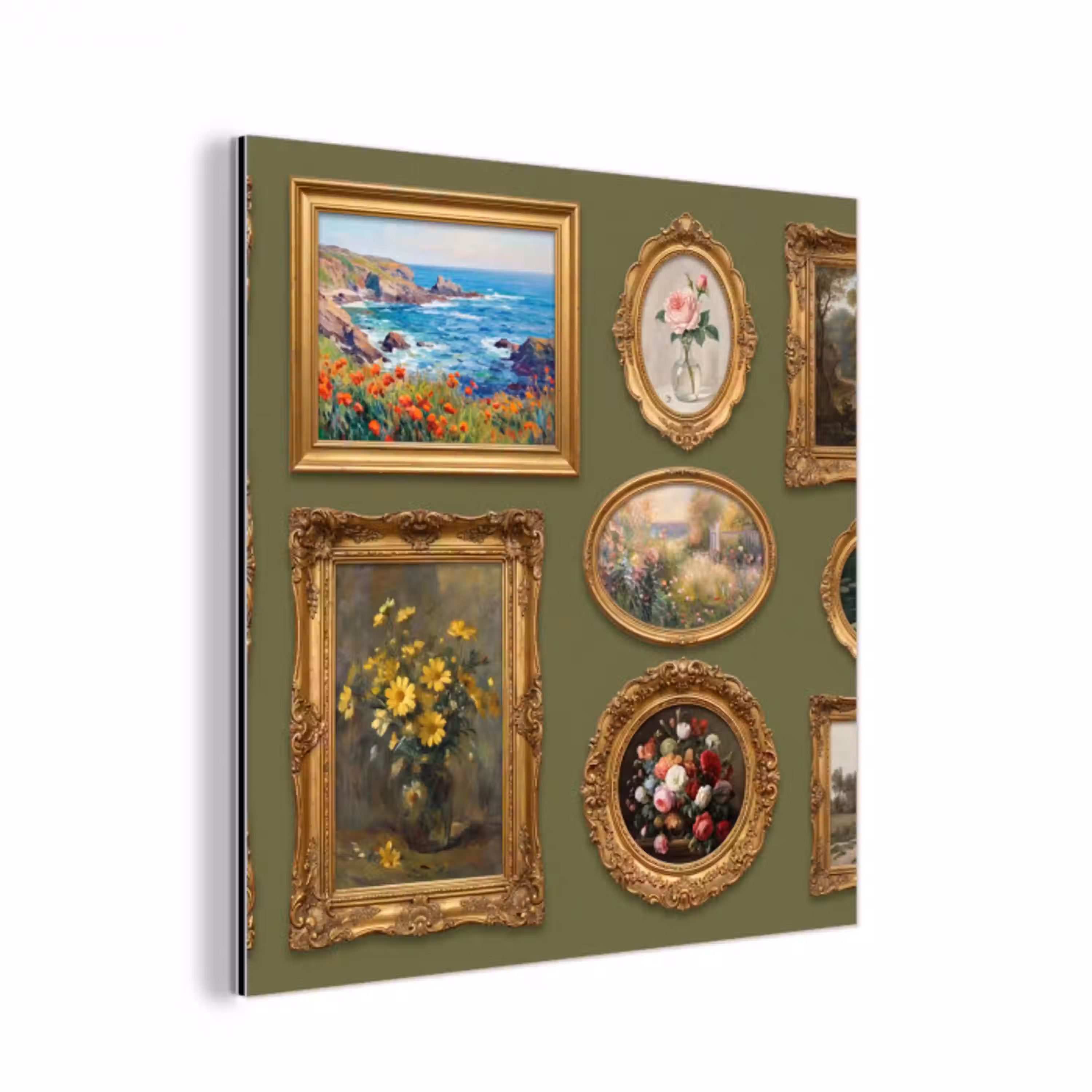 Hert - Bos - Natuur - Klassiek - Dieren aluminium wit klein -3d