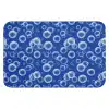 Bubbels - Patroon - Blauw WCmat klein -3d