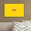 Smile - Geel - Roze canvas 2cm klein -sfeer3