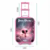 Roze Alien in Sterrennevel Kinderkoffer - Roze klein -productfoto_formaten