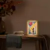 Meisje - Ballon - Hart - Graffiti Light Box met kabel (Tafellamp) klein -sfeer4